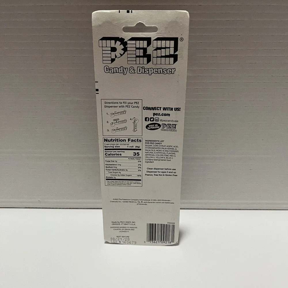 Pez Dispenser Pokemon Pikachu Pokeball 2023 ~NEW